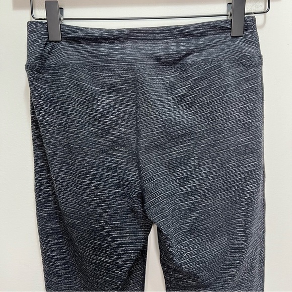 Triple Flip Heathered Grey Black Leggings Size 12 - Picture 6 of 9